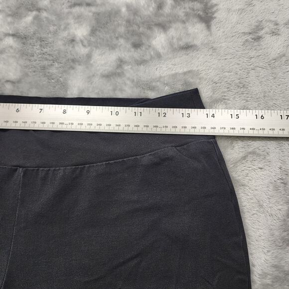 Maurices Pants Womens M Black Pull On Low Rise Skinny Crop Capri Stretch Chino - Picture 6 of 10